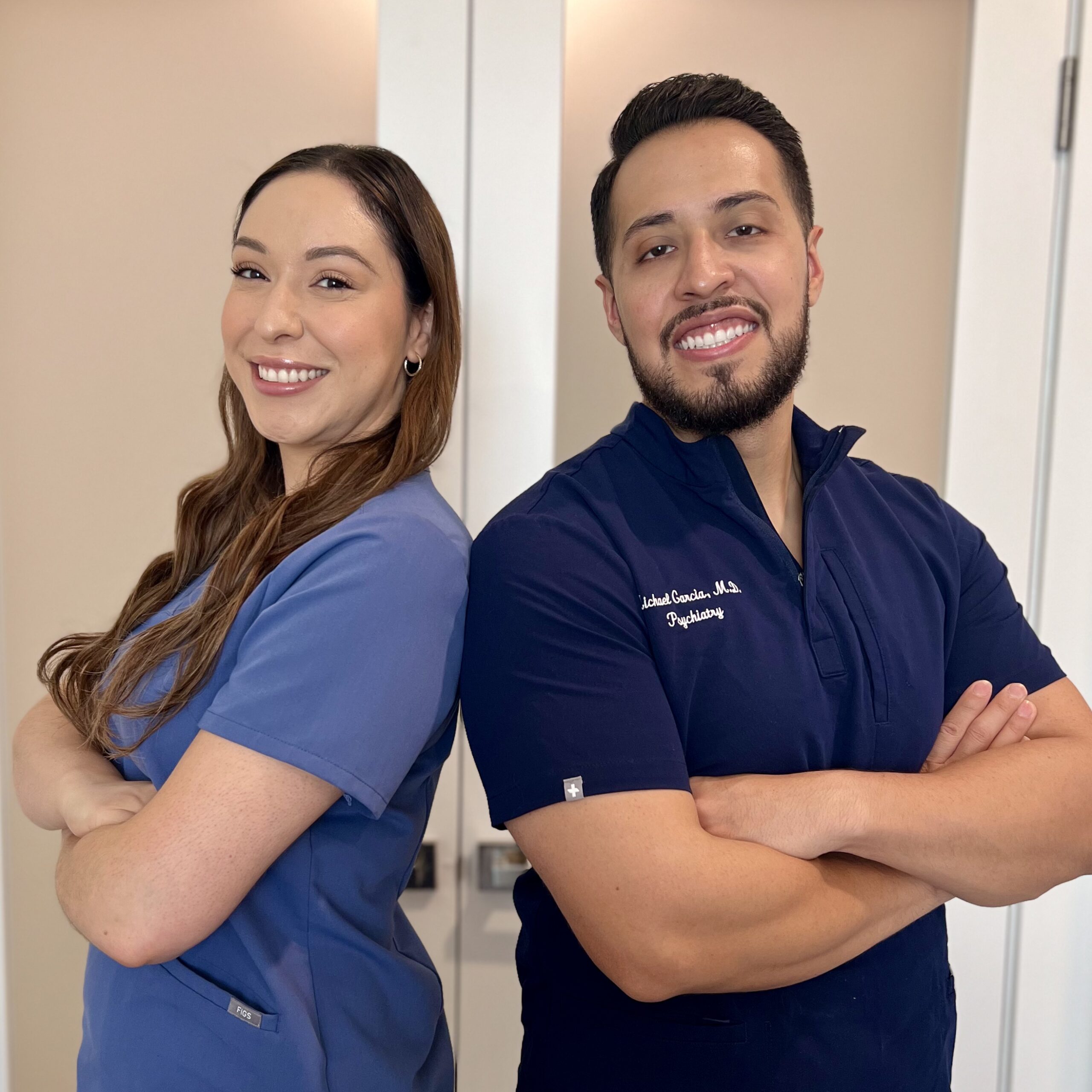 Dr. Michael Garcia and Angelica Parocua, the LUMUS team